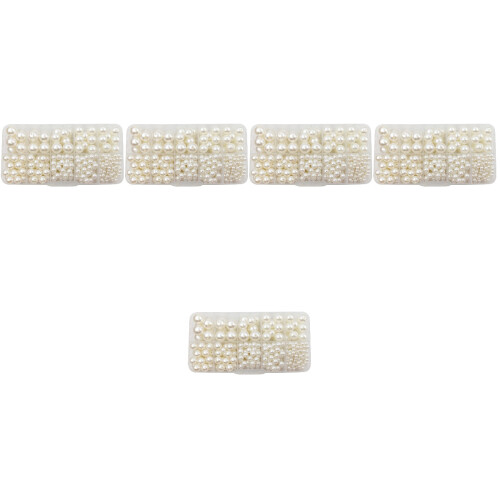 Perles Simples En ABS Pour Artisanat DIY Blancs 2