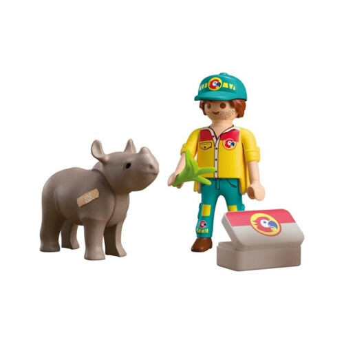 PLAYMOBIL 72025 Duo Pfleger und Nashorn 2