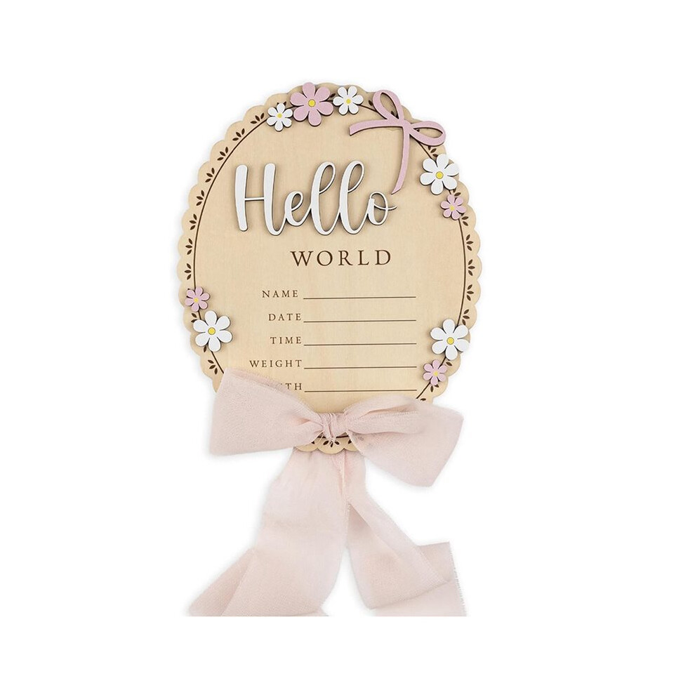 Baby Announcement Sign-Wooden Name Plaque For Newborn Photoshoot, Baby Shower, Stat Sign For Hospital Birth Announcement Tauoh