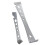 2pcs Stainless Steel Pry Bar Scraper Set Flat Pry Bar   with Multiple Functions 1