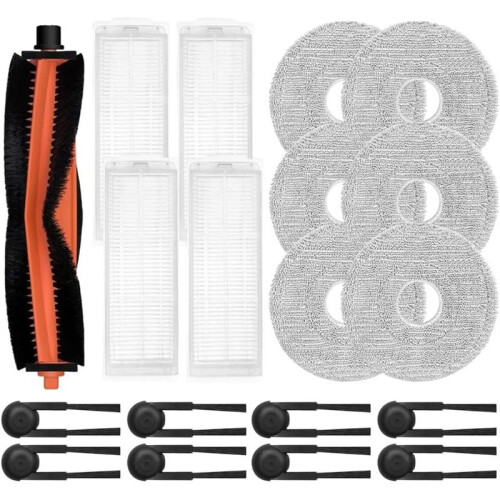 Replacement Accessory Set for  S40 Pro OV71GL Robot Vacuum Cleaner -Main Brush, Mopping Cloth,Filter, Side Brushes