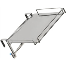 Stainless Steel Foldable over Door Organizer - Large Capacity Kitchen and Bathroom Storage Rack
