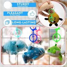 57 Pcs Colorful Swivel Snap Hook with Key Rings Lobster Claw Clasps Keychain Making Kit for Keychain Jewelry DIY Crafts