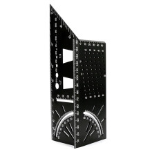 Aluminum Alloy Woodworking Square Ruler - 3D Mitre Angle Measuring Template Tool - 45/90 Degree Carpenter'S Layout Gauge