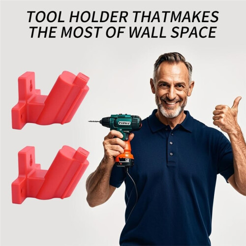 Battery Holder and Tool Holders Compatible for  M12 12V Wall Mount Hanger Battery Drill Tool Storage for Work 1