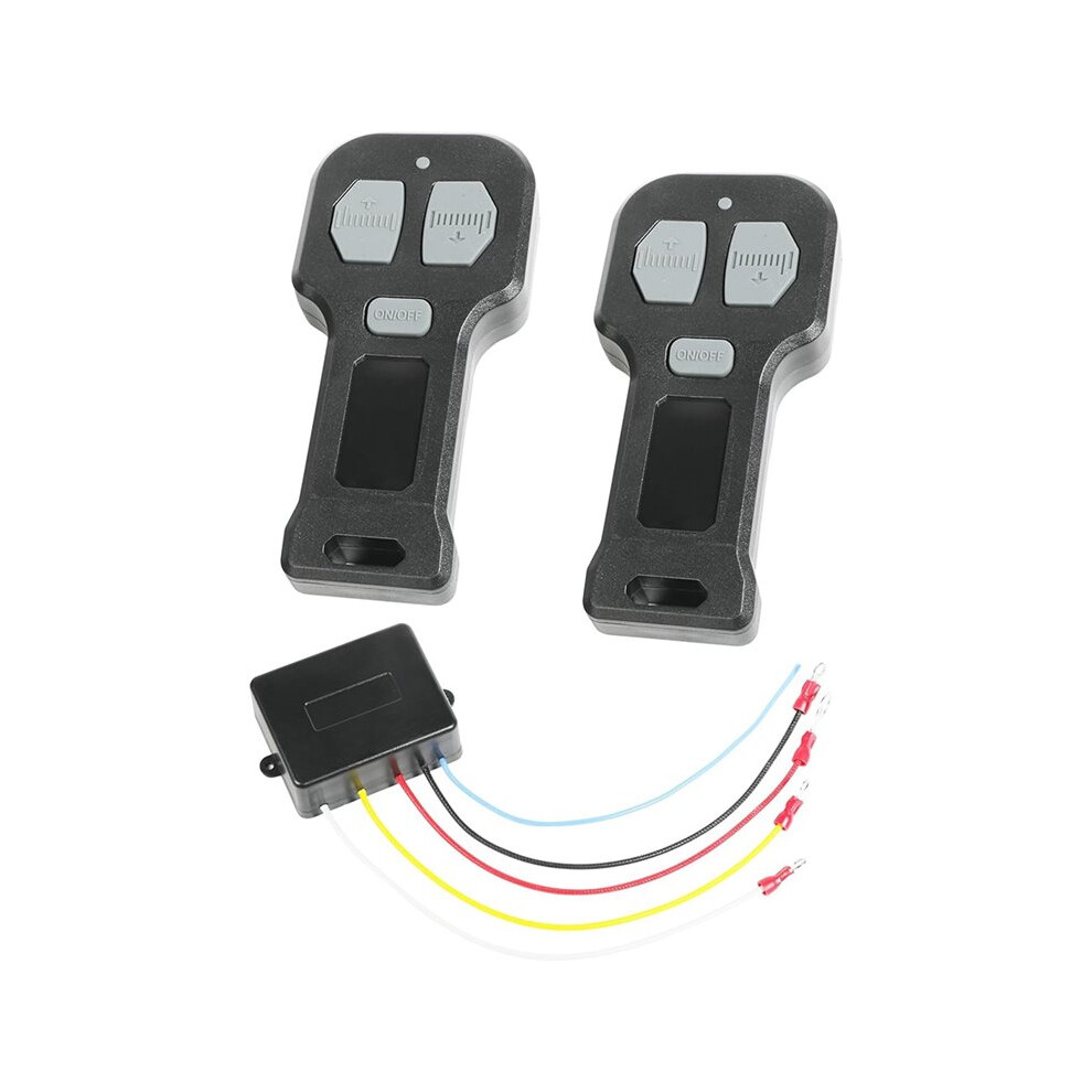 5 Wire Winchs Controller,Towing Winch Remote Control Systems With Dual Manual Matching Transmitter For Most Truck,Atv 6032767157202