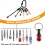 1/4 Inch Hex Shank Bit Holder Cool Gadget Set, Screwdriver Bits Holder Keychain, 3 PCS Impact Grade Socket Adapter 5