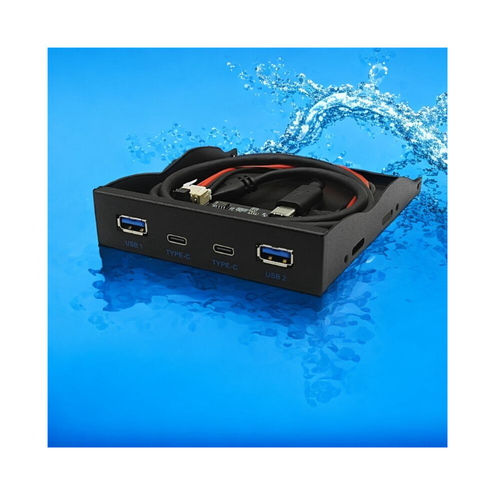 Usb3.2 Gen2 Type-C Floppy Drive Position 10Gbps Panel 3.5-Inch Hub 19Pin To C Port Reversible Plug-In 6031483063958