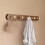 Walnut Wood Coat Rack - Modern Style Wall Hanger for Home Decor 4