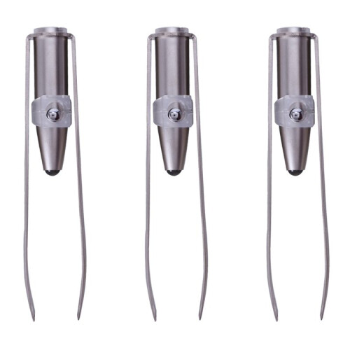 3X Stainless Luce A Led per Ciglia in Acciaio