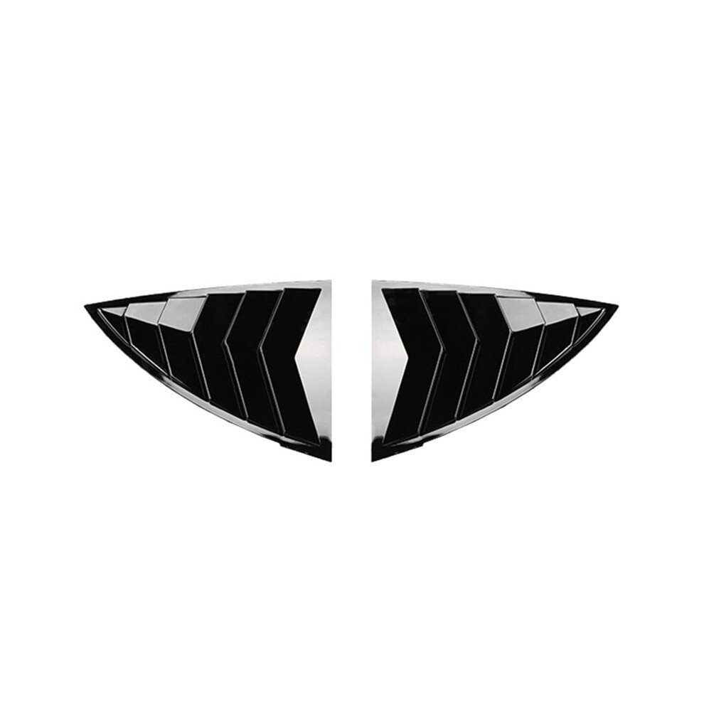 Rear Car Window Shutter Cover For Model Y Juniper Louver Side Vent Trim Triangle Accessorie Bright Black 6033476293137