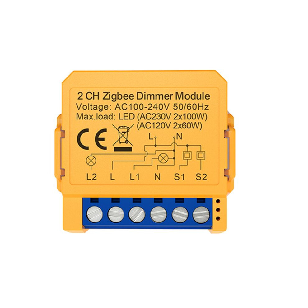 Tuya Zigbee Dimmers Module 2Ch Control Led Lights Dimmable Stepless Dimming+Voice Control 6031146848533