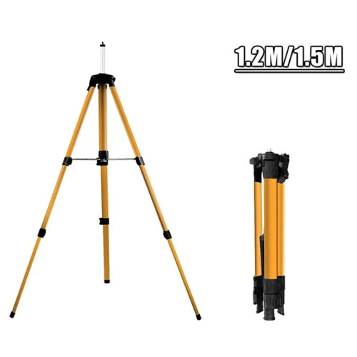 Tripé com Nível A Laser de 1,2 M, Altura Ajustável e Adaptador de 5/8 Polegadas, Revestimento Anticorrosivo. 2