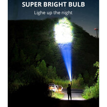 2X Lanterna Super Brilhante Ultra Poderosa Lanterna LED Luz Lateral Recarregável 5LED Lanterna Externa para Acampar