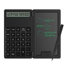 Calculator with Writing Board 12 Digits LCD Display Desktop Calculator Portable Calculator for Office School and Home B