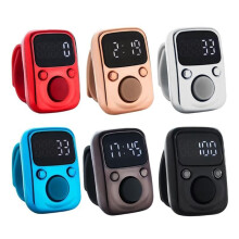 Finger Counter Luminous Finger Ring Electric Digital Display Counter for Stitchs Sewing Weave Buddhas Pray Soccer