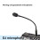 2X Microfono Dinamico Professionale per DJ con Interruttore per Mixer, Microfono Dedicato per Gridare Dischi, Microfono per DJ A Collo D'Oca per Bar 2