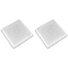 2X Concrete Mold Square DIY Paving Plastic Mold Simulation Concrete Brick Landscape Pedal Stone Garden Road Mold