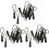 30 Anti-Slip Zipper Puller, Zipper, Zipper Extension Trailer, Practical and Robust for Back Pack, Jacket, Etc.- Black 1