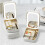 LED Three-Color Adjustable Makeup Mirror Adjustable Makeup Mirror with Lights Rechargeable Lighted Makeup Mirror,B 7