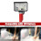 Portable LED Work Light for  12V Battery,7200LM 144W Adjustable Flashlight Cordless Battery Powered Flood Light 4