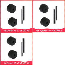 6 PCS Axles & Rollers Heads Little Shaft Wheels Replacement for  V6 V7 V8 V10 V11 Vacuum Cleaner Parts