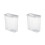 2X 3D Printer PLA Filament Drying Box 1KG Material Tray Double Layer Sealing 4L Moisture Proof Storage Container White 1
