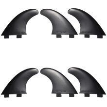 6Pcs Plastic Nylon+Fiberglass Black for Fcs Surf Fins G5 Size Surf Board Fins Surfboard Accessories
