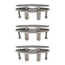 3Pc Marine 316 Stainless Steel Boat Pull  Flush Mount Lift Cleat Bolts Yacht Boats Accessories 6 Inch