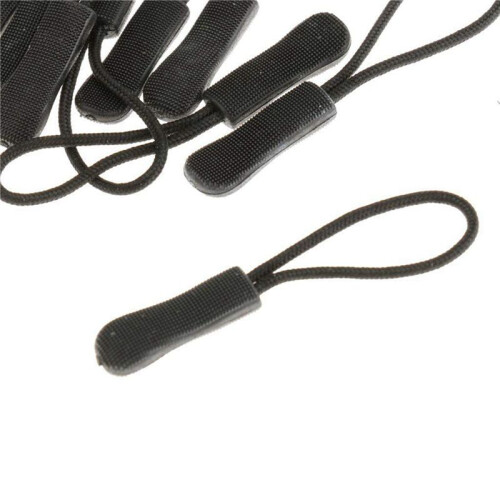 100 Anti-Slip Zipper Puller, Zipper, Zipper Extension Trailer, Practical and Robust for Back Pack, Jacket, Etc.- Black 2