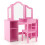 Kinderkaptafel en bureau set met afneembare spiegel, roze 2
