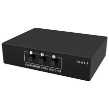 Selettore Componente RGB Ypbpr a 3 Canali 5 RCA Commutatore AV Selettore Componente RGB Ypbpr con Uscita 3 in 1