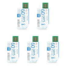 5 Pezzo TempU05s Registratore Dati di Temperatura USB Analizzatore di Temperatura Monouso per 60 Giorni Report PDF Registratore di Temperatura USB