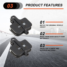 4 Pairs Sport EX, Bicycle Disc Brake Pads for AVID DB Elixir, LEVEL TL & T, Red Force ETap AXS