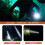 Scuba Deep Diving Light Professional Powerful Flashlight Underwater Waterproof LED Diver Light,Black 3