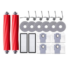 Piezas para Aspiradoras para Qrevo L / QR 798 / QV 35A / QR 598: Cepillo Lateral Principal, Filtro HEPA, Paño de Fregona, Bolsas para Polvo
