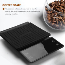 BalançA de Café com Temporizador 3Kg/0,1G de Alta PrecisãO Despeje sobre Gotejamento BalançA de Café Expresso com Display LCD Retroiluminado
