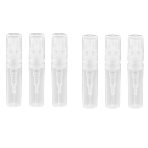 400Pcs/Lot 2ML Transparent Spray Bottle Cosmetic Packing Atomizer Perfume Bottles Atomizing Spray Liquid Container