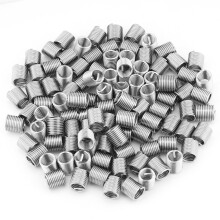 100Pcs M8X1.25X2D Stainless Steel Coiled Wire Insert Set Helical Threaded Insert Wire Screw Sleeve Threads Repair Tools