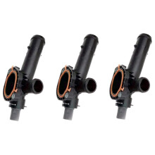 3X Automotive Coolant Thermostat with Temperature Sensor Thermostat Water Connection for AMAROK 2H 2.0D 2010 03L121131M