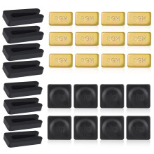 8 Set di Kit di Bilanciamento Delle Pale del Ventilatore da Soffitto con Peso Autoadesivo nel Metallo Dorato 3G, Peso Autoadesivo nel Metallo Nero 5G