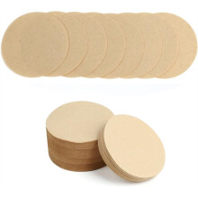 800 Ongebleekte Koffiefilterpapieren voor Aerobie Koffie- en Espressomachines, Ronde Filters voor Koffiezetapparaten van 2,5 Inch