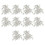 300Pcs Mousquetons Pivotants Porte-Cle Couleur D'Argent 2