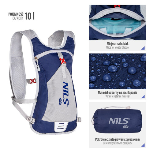 Running Backpack, Blue - Lightweight, Adjustable Straps 1