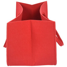 2X Sac a main en feutre, sac de rangement en feutre, sac a provisions de capacite - rouge