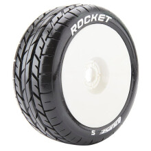 Louise RC B-Rocket 1:8 Fr/Rr Soft Hex 17mm White L-T3190SW