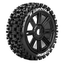 Louise RC B-Uphill 1:8 Fr/Rr Soft Hex 17mm Spoke Black L-T3271SB
