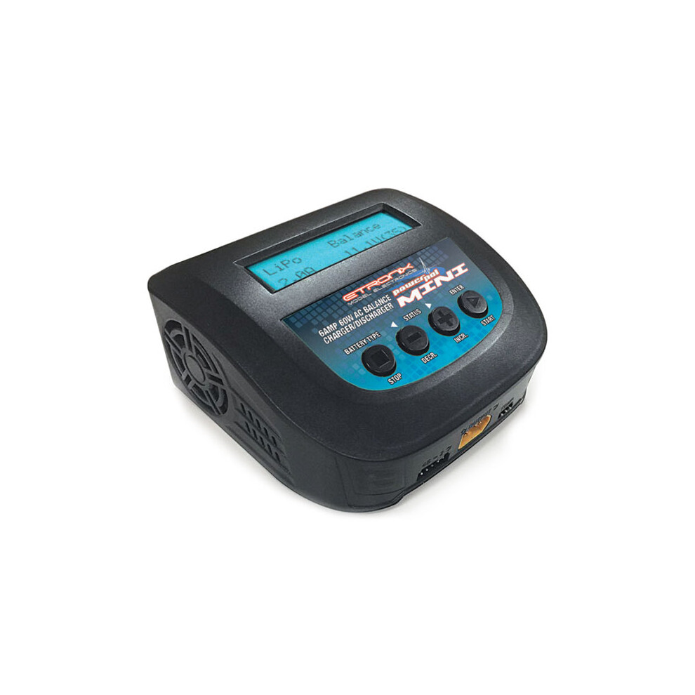 Etronix Powerpal Mini Ac 6A 60W Balance Charger/Discharger (European Plug) Et0204e 5056135711804