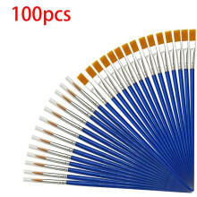 500 Pieces Kids Paint Brushes Set for Watercolor Oil Painting Flat +Pointed Brush for Body Face Nail Art