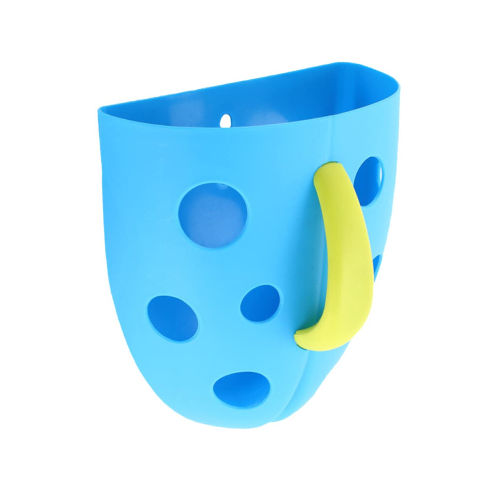 Bath Toy Organizer with Secure Suction Cups, Fast Drying Waterproof Storage Basket for Bathtub and Shower